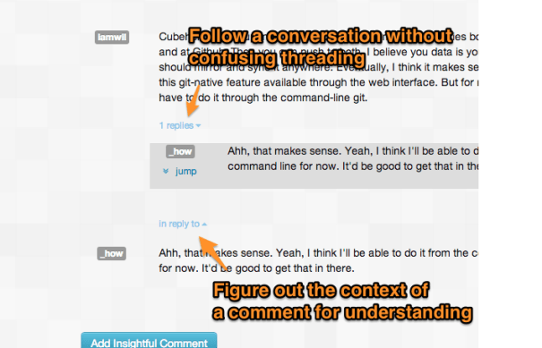 Follow conversations