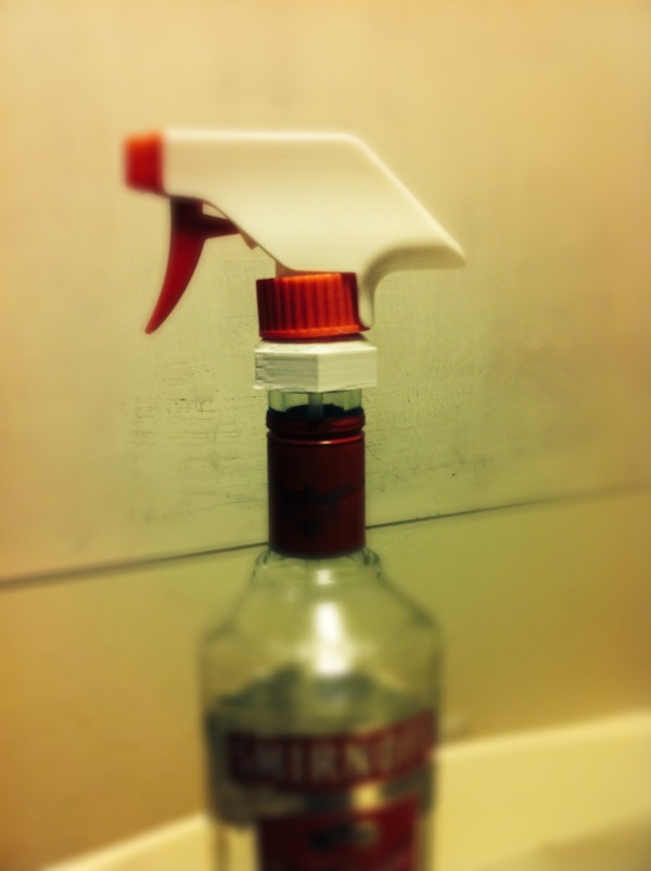 everyspray on Smirnoff bottle everyspray on Smirnoff bottle